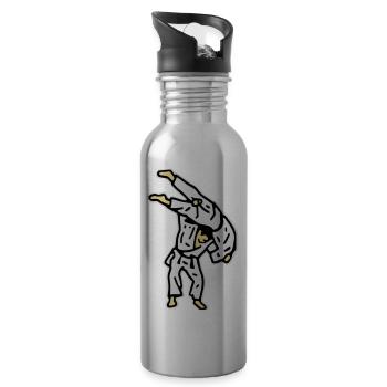 kata_guruma0 - Trinkflasche mit integriertem Trinkhalm - Lightsilver - Rechts