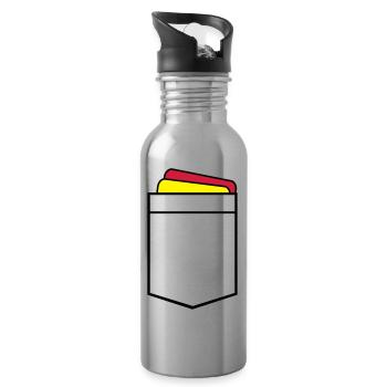 Referee - Water bottle with straw - silver - Right