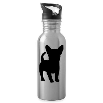 bulldog - Trinkflasche mit integriertem Trinkhalm - Lightsilver - Rechts