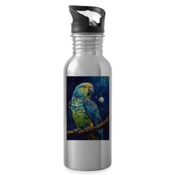 Parrot - Water bottle with straw - silver - Right