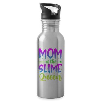 Maman de la reine Slime - Gourde avec paille intégrée - argent clair - Droite