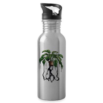 Houseplant / Potted Plant / Decoration / Pot - Water bottle with straw - silver - Right