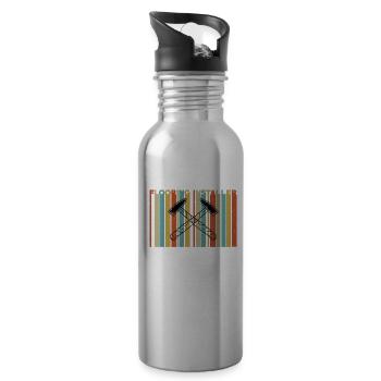 Floor layers - Water bottle with straw - silver - Right