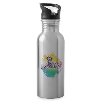 Dalmatian - Water bottle with straw - silver - Right