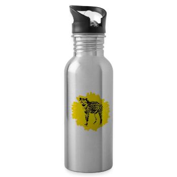 Hyena - Water bottle with straw - silver - Right