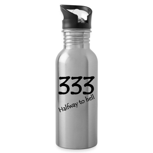 333 -Der halbe Weg - Trinkflasche mit integriertem Trinkhalm