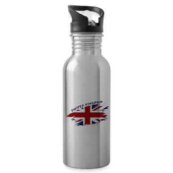 UK 2 G - Gourde avec paille intégrée - argent clair - Droite