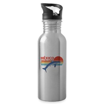 Makohai - Trinkflasche mit integriertem Trinkhalm - Lightsilver - Rechts