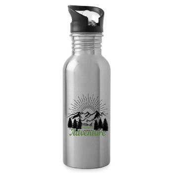 Outdoor Adventure - Wanderung - Trinkflasche mit integriertem Trinkhalm - Lightsilver - Rechts