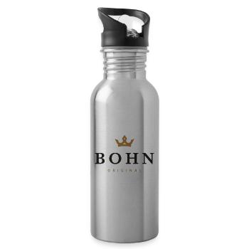 Bohn Original Familienlogo - Trinkflasche mit integriertem Trinkhalm - Lightsilver - Rechts