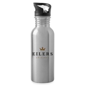 Eilers Original Familienlogo - Trinkflasche mit integriertem Trinkhalm - Lightsilver - Rechts