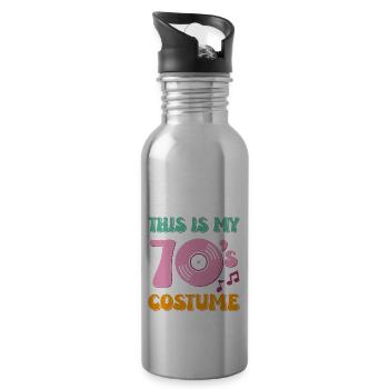 Das ist mein 70er Jahre Kostüm - Trinkflasche mit integriertem Trinkhalm - Lightsilver - Rechts