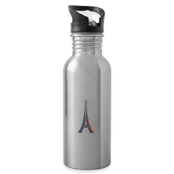 France Tour Eiffel - Gourde avec paille intégrée - argent clair - Droite