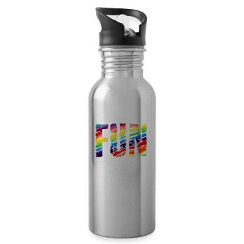Fun / Fun - Water bottle with straw - silver - Right
