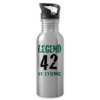 ST ETIENNE LEGEND 42 - Water bottle with straw - silver - Right