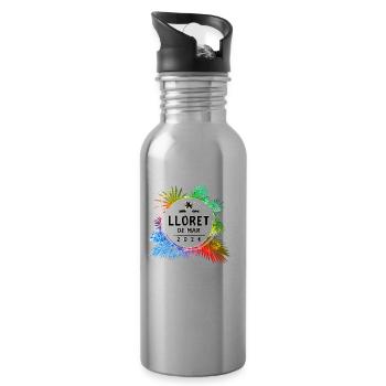 Lloret De Mar 2024 Coloré - Gourde avec paille intégrée - argent clair - Droite