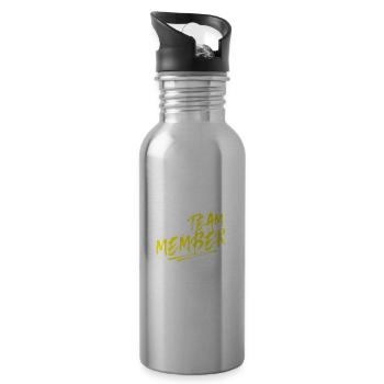Ibiza 2025 Team - Water bottle with straw - silver - Right