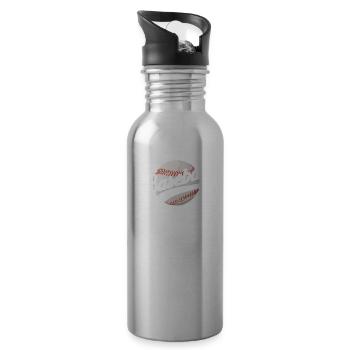 Baseball Team Sport Team Sport - Water bottle with straw - silver - Right