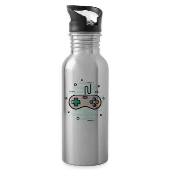 Gamepad - Water bottle with straw - silver - Right