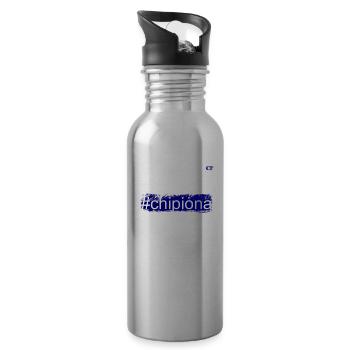 Hashtag Chipiona - CF - Water bottle with straw - silver - Right