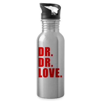 DR DR LOVE GESCHENK FUCKBOY LOVER REALITY TV PAAR - Trinkflasche mit integriertem Trinkhalm - Lightsilver - Rechts