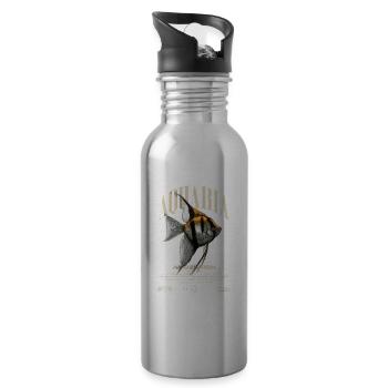 Altum Angelfish Cichlid Fish Keeper Streetwear - Gourde avec paille intégrée - argent clair - Droite