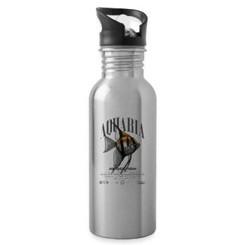 Altum Angelfish Cichlid Fish Keeper Streetwear - Gourde avec paille intégrée - argent clair - Droite