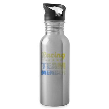 Racing Team - Water bottle with straw - silver - Right