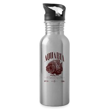 Oscar Fish Water Change Monster Fish - Water bottle with straw - silver - Right