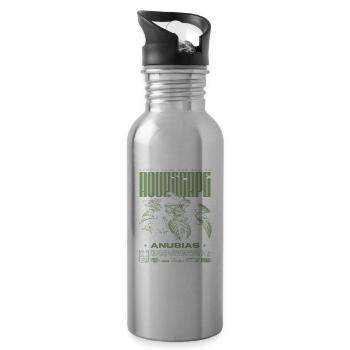 Aquascaping Anubias Aquatic Plant Fischhalter - Trinkflasche mit integriertem Trinkhalm - Lightsilver - Rechts