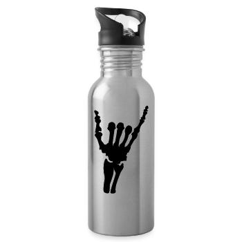 hang_loose_vec_1 de - Trinkflasche mit integriertem Trinkhalm - Lightsilver - Rechts