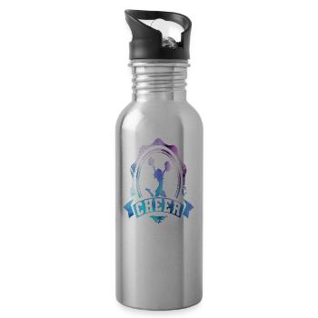 Cheerleader - Water bottle with straw - silver - Right