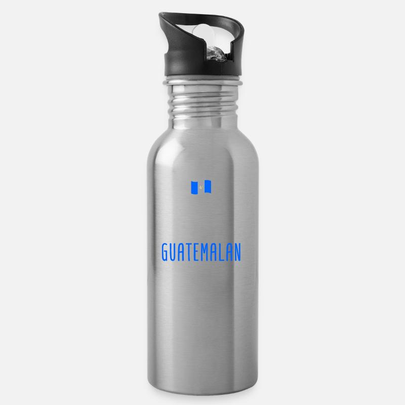 Guatemala - Gourde avec paille intégrée - argent clair
