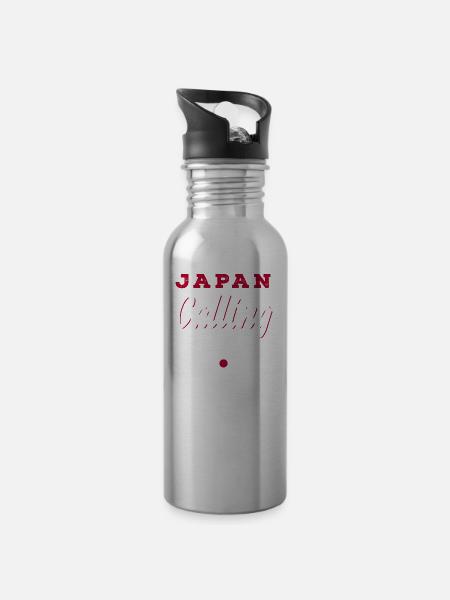 Japan - Trinkflasche mit integriertem Trinkhalm -