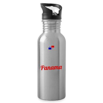 Panama - Trinkflasche mit integriertem Trinkhalm - Lightsilver - Rechts