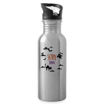 Scary Trader - Water bottle with straw - silver - Right