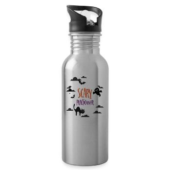 Scary Practicioner - Water bottle with straw - silver - Right