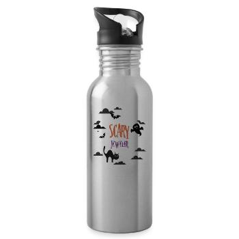 Scary Jeweler - Water bottle with straw - silver - Right