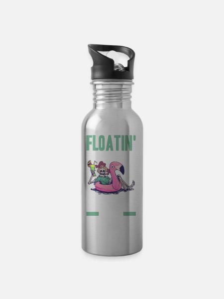 Rafting - Trinkflasche mit integriertem Trinkhalm -