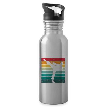 Tangsoodo - Trinkflasche mit integriertem Trinkhalm - Lightsilver - Rechts