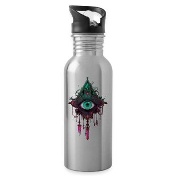 Dreamcatcher #1 - Water bottle with straw - silver - Right