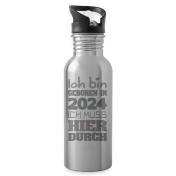 Bin 2024 - Water bottle with straw - silver - Right