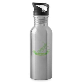 Feminist Feminism Women Empowerment Gender Girls - Water bottle with straw - silver - Right