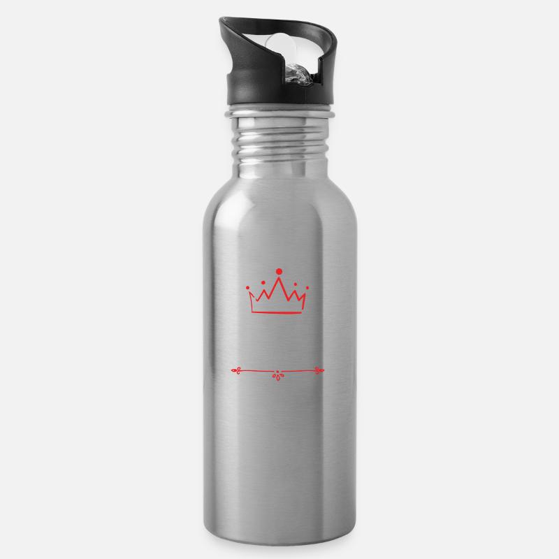Simone - Trinkflasche mit integriertem Trinkhalm - Lightsilver
