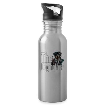 Rottweiler Dog Mom Dogmother Dogs Mommy Rottie - Trinkflasche mit integriertem Trinkhalm - Lightsilver - Rechts