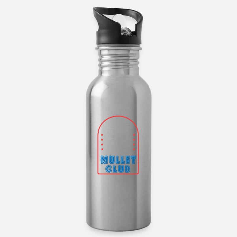 Mulet - Gourde avec paille intégrée - argent clair