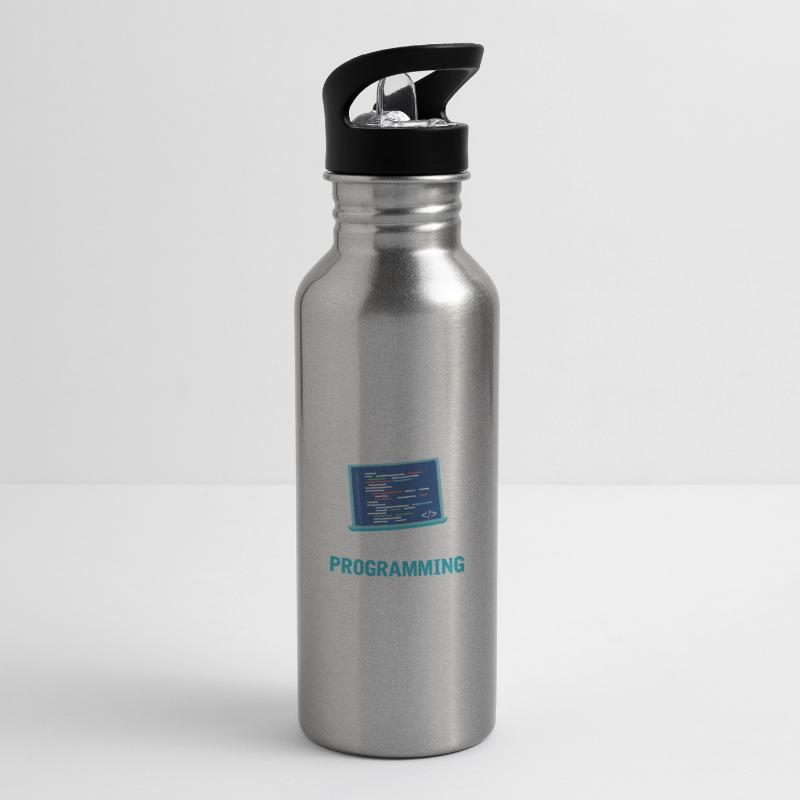 Programmer Coder Software Developer Water bottle with straw