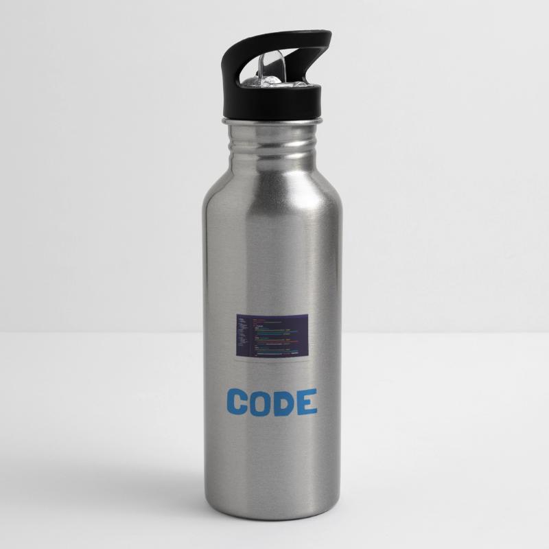 Programmeur Coder Développeur de logiciels Gourde avec paille intégrée