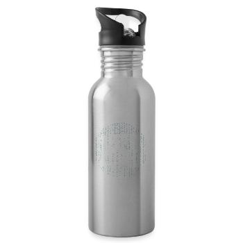 Programmer Coder Software Developer - Water bottle with straw - silver - Right