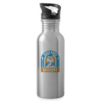 Rafting Wildwasser Kanu Kajak - Trinkflasche mit integriertem Trinkhalm - Lightsilver - Rechts